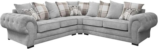 Suede Fabric Corner Sofa - Home Store UK - Image 6